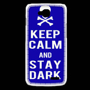 Coque LG L90 Keep Calm Stay dark Bleu