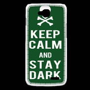Coque LG L90 Keep Calm Stay dark Vert