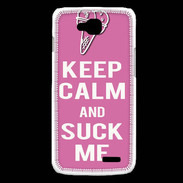 Coque LG L90 Keep Calm Suck me Rose