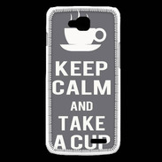 Coque LG L90 Keep Calm Take a cup Gris