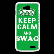 Coque LG L90 Keep Calm Swag Vert