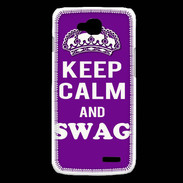 Coque LG L90 Keep Calm Swag Violet