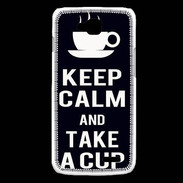 Coque LG L90 Keep Calm Take a cup Noir