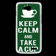 Coque LG L90 Keep Calm Take a cup Vert