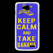 Coque LG L90 Keep Calm Take Banana Bleu