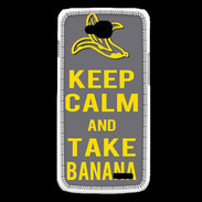 Coque LG L90 Keep Calm Take Banana Gris