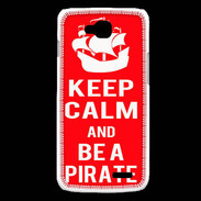 Coque LG L90 Keep Calm Be a Pirate Rouge
