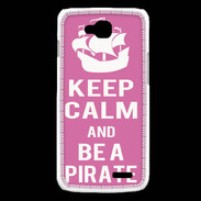 Coque LG L90 Keep Calm Be a Pirate Rose