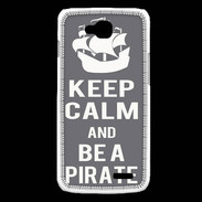 Coque LG L90 Keep Calm Be a Pirate Gris