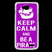Coque LG L90 Keep Calm Be a Pirate Violet