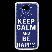 Coque LG L90 Keep Calm Be Happy Bleu