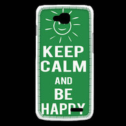 Coque LG L90 Keep Calm Be Happy Vert