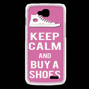 Coque LG L90 Keep Calm Buy Shoes Rose
