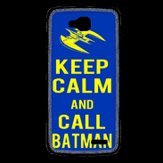 Coque LG L90 Keep Calm Batman Bleu