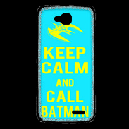 Coque LG L90 Keep Calm Batman Cyan