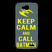 Coque LG L90 Keep Calm Call Batman Gris