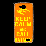Coque LG L90 Keep Calm Call Batman Orange