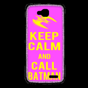 Coque LG L90 Keep Calm Call Batman Rose