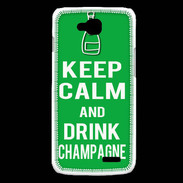 Coque LG L90 Keep Calm Drink champagne Vert