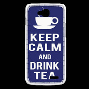 Coque LG L90 Keep Calm Drink Tea Bleu