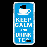 Coque LG L90 Keep Calm Drink Tea Cyan