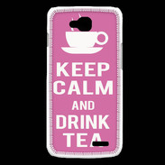 Coque LG L90 Keep Calm Drink Tea Rose