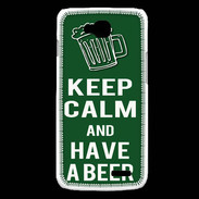 Coque LG L90 Keep Calm Have a beer Vert