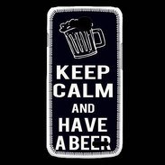 Coque LG L90 Keep Calm Have a beer Noir