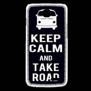 Coque LG L90 Keep Calm Take Road Noir