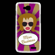 Coque LG L90 Miss business Rousse