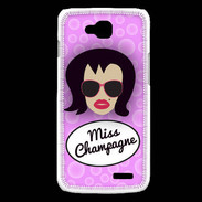 Coque LG L90 Miss Champagne Brune