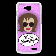 Coque LG L90 Miss Champagne Chatain
