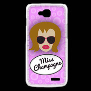 Coque LG L90 Miss Champagne Rousse