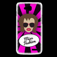 Coque LG L90 Miss Fashion Chatain