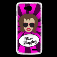 Coque LG L90 Miss Shopping Chatain