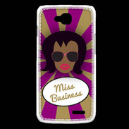Coque LG L90 Miss business Black