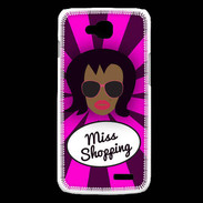 Coque LG L90 Miss Shopping Black