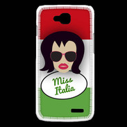 Coque LG L90 Miss Italie Brune