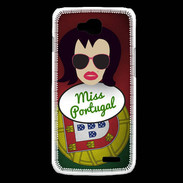 Coque LG L90 Miss Portugal Brune