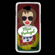 Coque LG L90 Miss Portugal Chatain