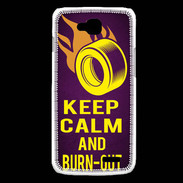 Coque LG L90 Keep Calm and Burn Out violet