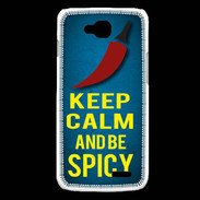 Coque LG L90 Keep Calm and Be Spicy Bleu