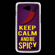 Coque LG L90 Keep Calm and Be Spicy Violet
