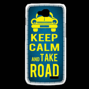 Coque LG L90 Keep Calm and Take o road 2 Bleu