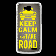 Coque LG L90 Keep Calm and Take o road 2 Gris