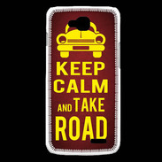 Coque LG L90 Keep Calm and Take o road 2 Rouge