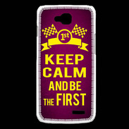 Coque LG L90 Keep Calm and Be the First Rose