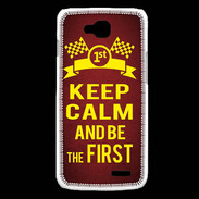 Coque LG L90 Keep Calm and Be the First Rouge