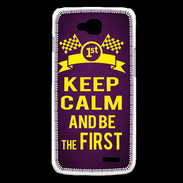 Coque LG L90 Keep Calm and Be the First Violet