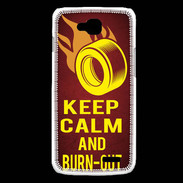 Coque LG L90 Keep Calm and Burn Out Rouge